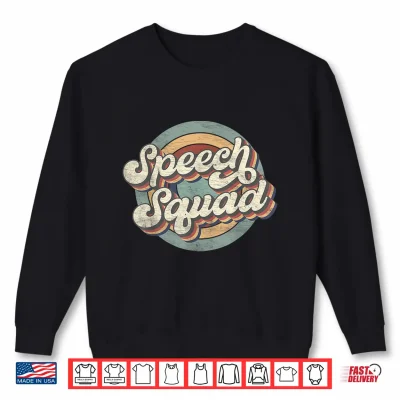 Sweatshirt Speech Squad Speech Therapy Crew Hello Back To School Team Shirt