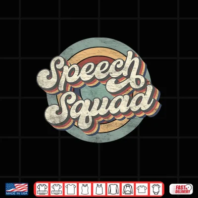 Design Speech Squad Speech Therapy Crew Hello Back To School Team Shirt