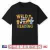 Wild About Reading Kid Love Wild Animal Books Back To School Shirt