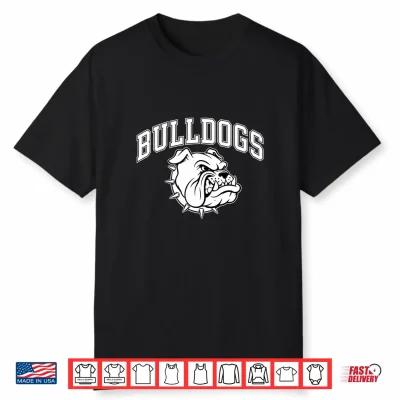 Bulldogs Tshirt Mascot Back To School Outfit Team Spirit Shirt