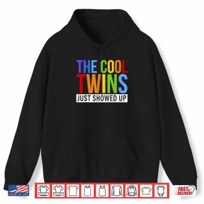 Hoodie Back to School Cool Twins Just Showed Up Kid Boy Teen Twin Shirt