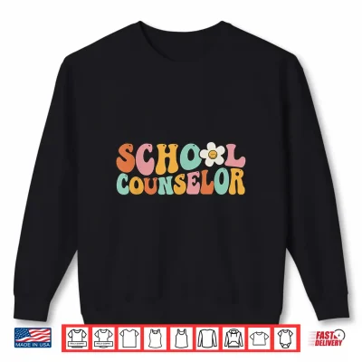 Sweatshirt Counseling Office School Guidance Groovy Back To School Shirt