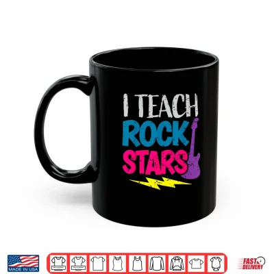 Mug I Teach Rockstars Tee Orchestra Music Teacher Back To School Shirt