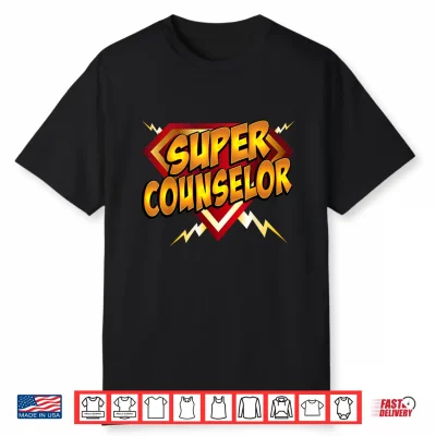 Super Counselor Educational Superhero Shirt