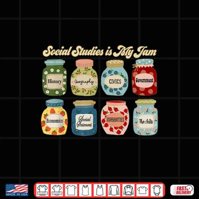 Social Studies Is My Jam History Teacher Back To School Shirt 4 Design Social Studies is My Jam History Teacher Back To School Shirt