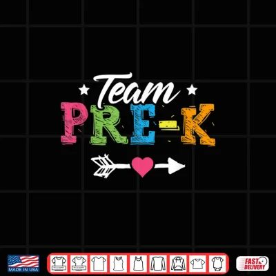 Design Team Pre K Teacher Student Back To School Shirt PreSchool
