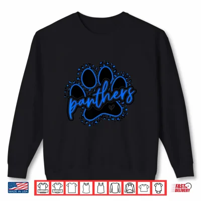 Sweatshirt Vintage Panthers School Sports Name Spirit Go Back To School Shirt