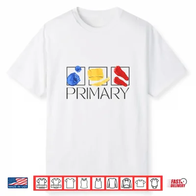 Women Art Teacher Back To School Artist Primary Color Theory Shirt