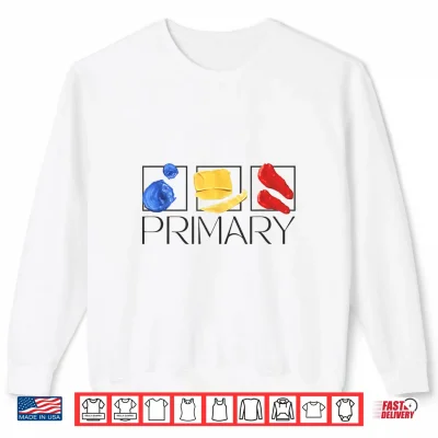 Sweatshirt Women Art Teacher Back To School Artist Primary Color Theory Shirt