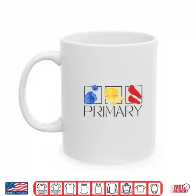 Mug Women Art Teacher Back To School Artist Primary Color Theory Shirt