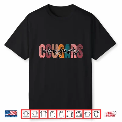 Cougars School Sports Fan Team Spirit Shirt