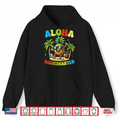 Hoodie Funny Pineapple Beach Back To School Aloha Kindergarten Shirt