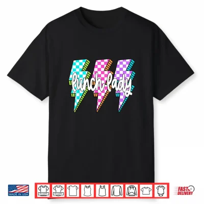 Lunch Lady Back To School Checkered First Day Of School Shirt