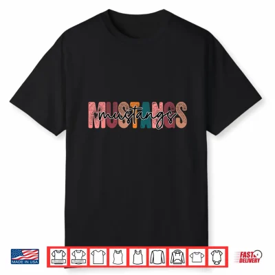 Mustangs School Sports Fan Team Spirit Shirt