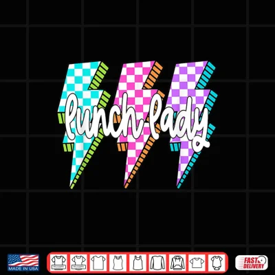 Design Lunch Lady Back To School Checkered First Day Of School Shirt