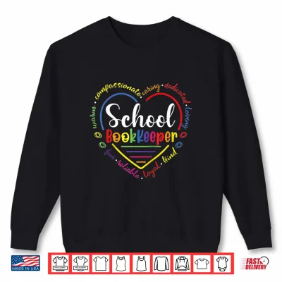 Sweatshirt School Bookkeeper Cute Funny Back To School Shirt