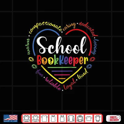 Design School Bookkeeper Cute Funny Back To School Shirt