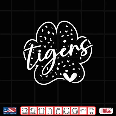 Design Vintage Tigers School Spirit Team Pride Back To School Shirt