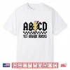 First Grade Rock And Roll Letters A B C D Alphabet Back To School Shirt