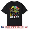 I Crushed First Grade First Day Of Second Grade Dinosaur Shirt
