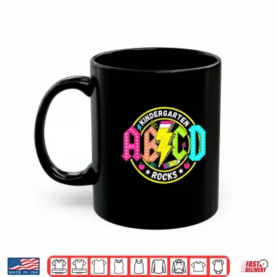 Mug Kindergarten Rocks A B C D Back To School Funny Rock Teacher Shirt