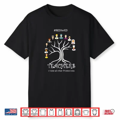 Red For Ed Washington Protest Teacher Back To School Shirt