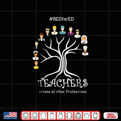 Design Red For Ed Washington Protest Teacher Back To School Shirt