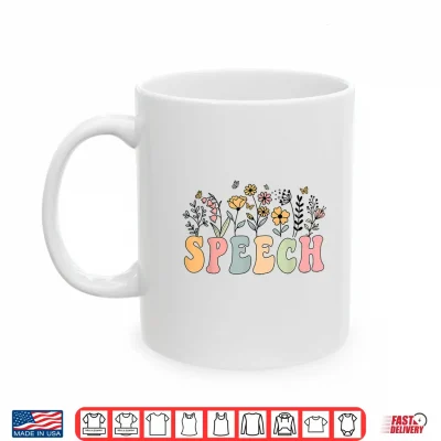Mug Wildflower Speech Floral Speech Therapy S L P S L P A Shirt