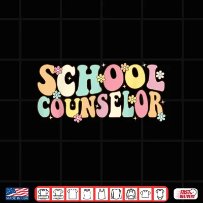 Design Groovy School Counselor Back To School Teacher Counseling Shirt