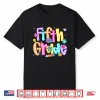 Preppy Fifth Grade Back To School 5Th Grade Teacher Girl Boy Shirt