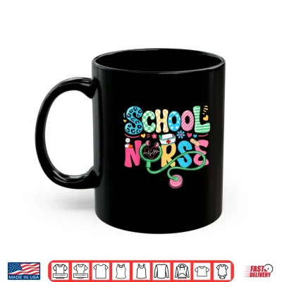 Mug School Nurse Colorful Costume Back To School Nursing Job Shirt
