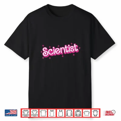 Women Retro Pink Scientist Science Teacher Back To School Shirt