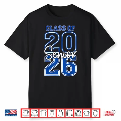 Class Of 2026 Senior Retro Graduation 2026 First Day Vintage Shirt
