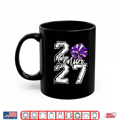 Mug Class Of 2027 Cheer Senior 2027 Back To School Funny Shirt
