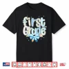 Cute Floral Preppy First Grade Back To School Teacher Shirt