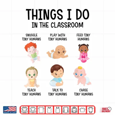 Design Daycare Preschool Infant Teacher Classroom Identity Shirt