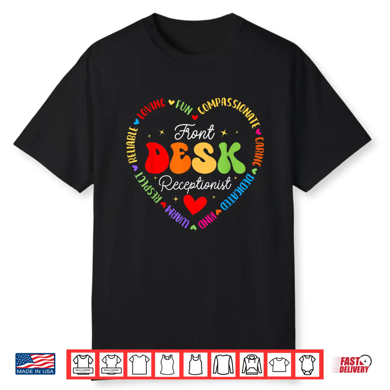 Front Desk Receptionist Appreciation Admin Squad Shirt Front Desk Receptionist Appreciation Admin Squad Shirt