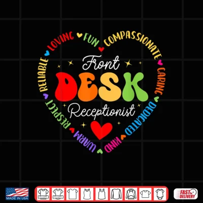 Front Desk Receptionist Appreciation Admin Squad Shirt 4 Design Front Desk Receptionist Appreciation Admin Squad Shirt