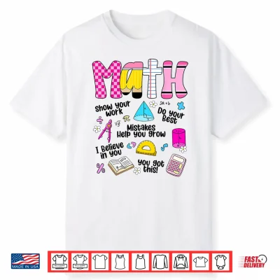 Groovy Math Teacher Back To School For Teacher Appreciation Shirt