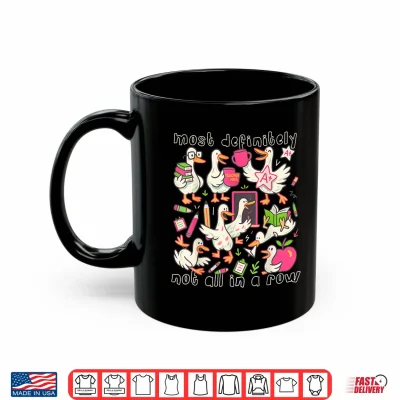 Mug Funny Teacher Goose Back To School Ducks In A Row Teacher Shirt