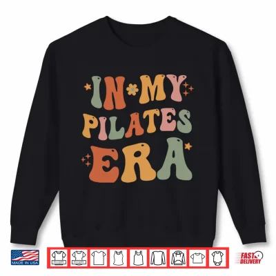 Sweatshirt In My Pilates Era Pilates Instructor Women with Sayings Comfort Colors Crop Top