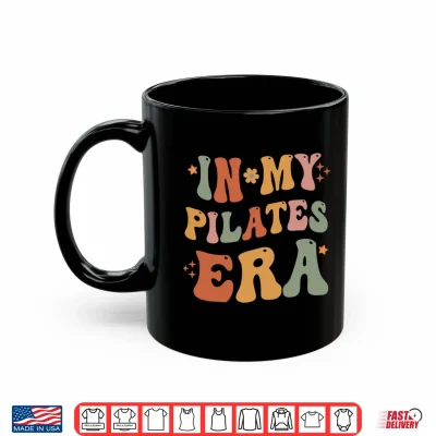 Mug In My Pilates Era Pilates Instructor Women with Sayings Comfort Colors Crop Top