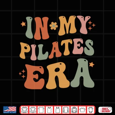 Design In My Pilates Era Pilates Instructor Women with Sayings Comfort Colors Crop Top