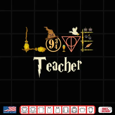 Design Love Teacher Wizards Back To School Halloween Shirt
