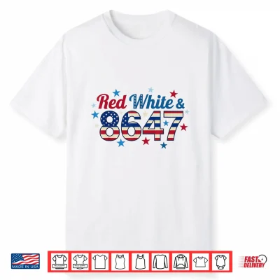Red White And 8647 Vintage 4Th Of July Usa Flag Patriotic Shirt