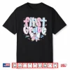 Preppy First Grade Back To School Coquette Bow Teacher Kids Shirt