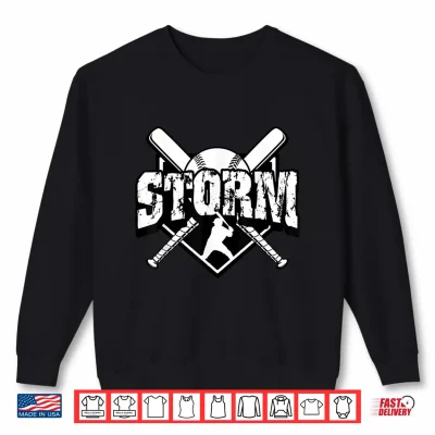 Sweatshirt Storm Baseball Back To School Spirit Shirt