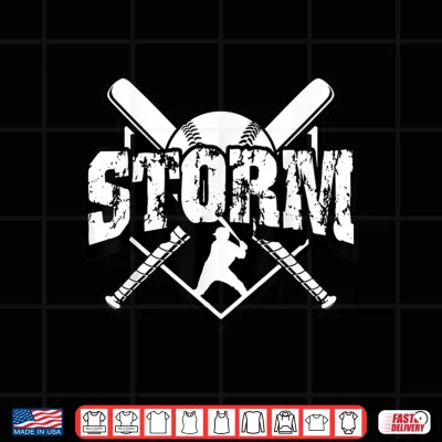Design Storm Baseball Back To School Spirit Shirt