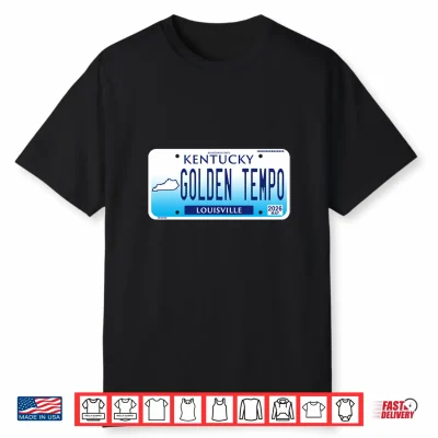 26 Golden Tempo House Racing Winner Race Day License Plate Performance Shirt