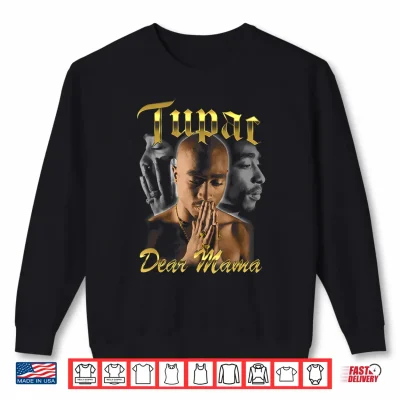 Sweatshirt Official Tupac Dear Mama Collage Shirt
